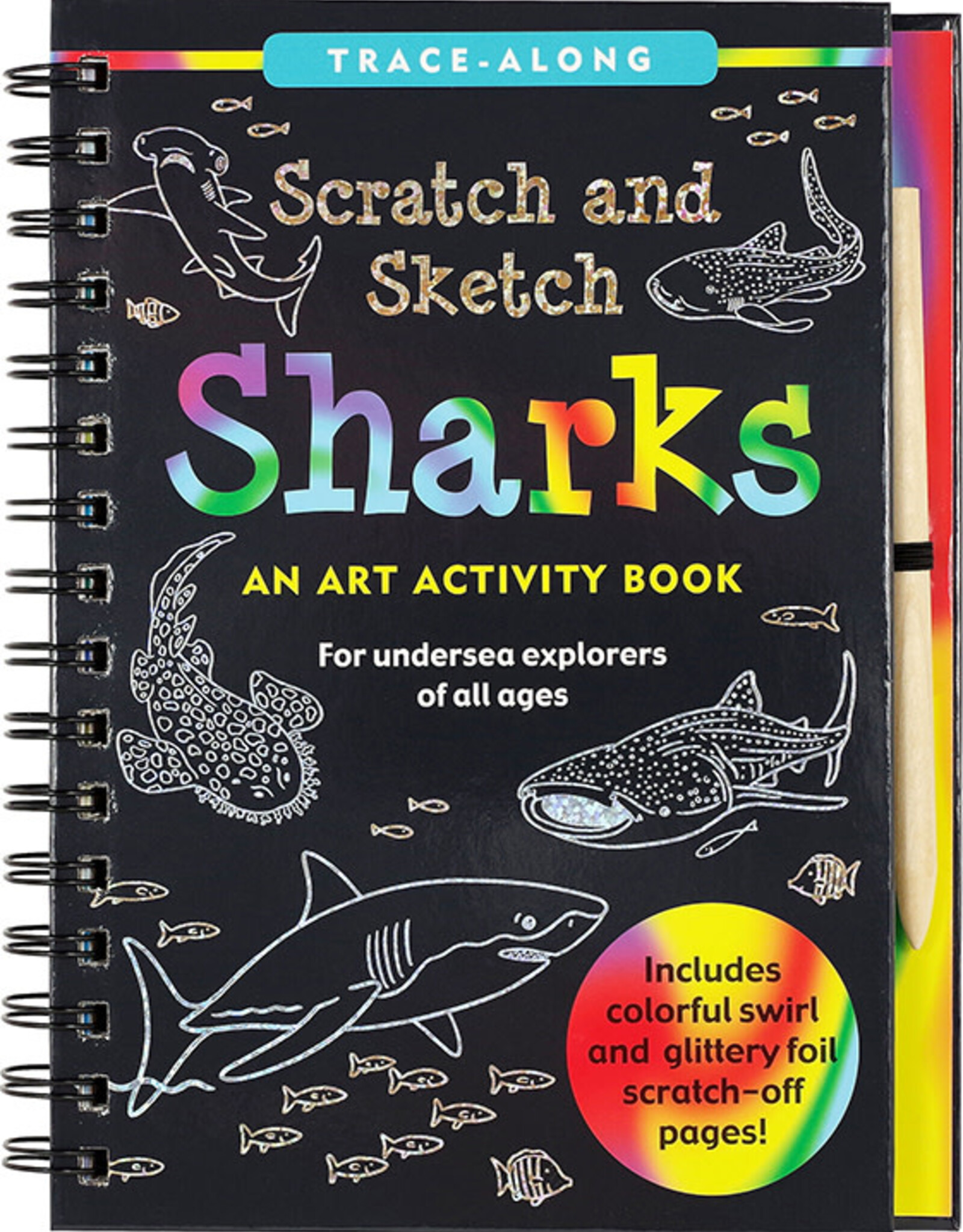 Peter Pauper Scratch + Sketch Sharks