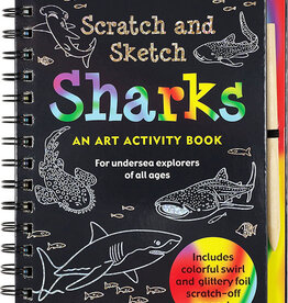 Peter Pauper Scratch + Sketch Sharks