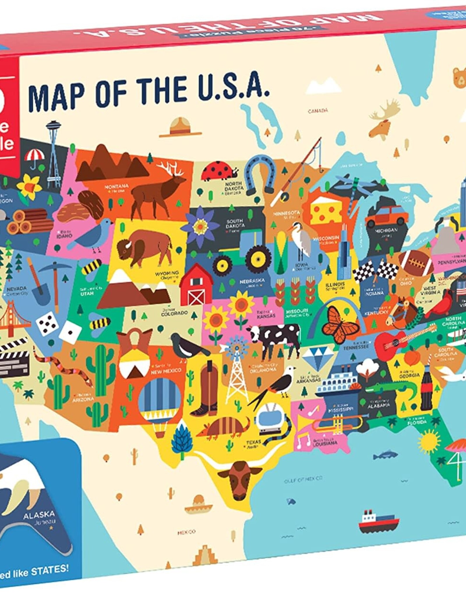 Map of the USA, 70 Pc Puzzle