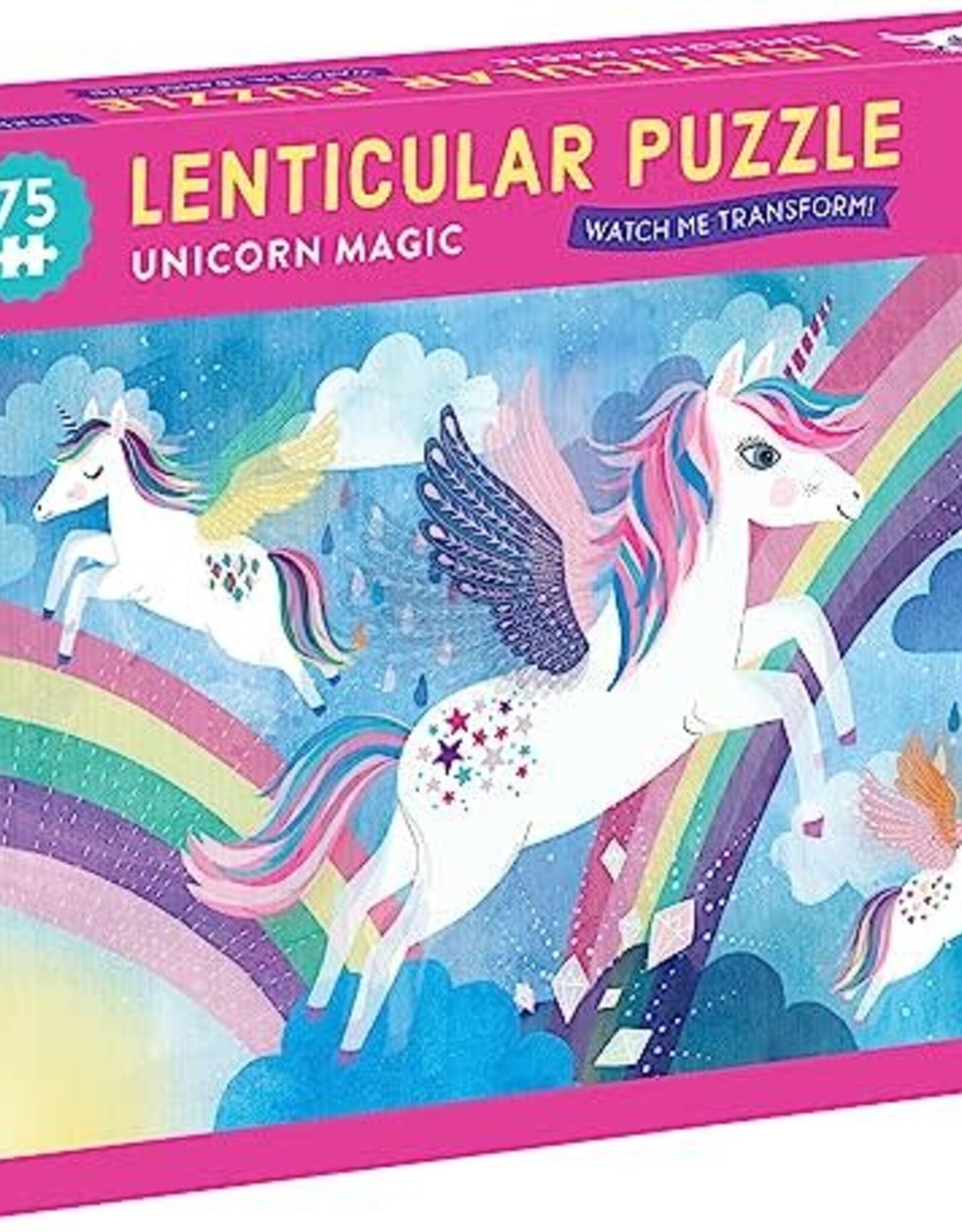 Lenticular Puzzle, Unicorn Magic, 75 pc
