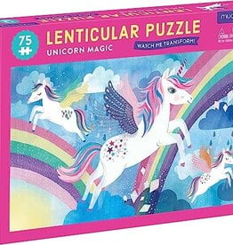 Lenticular Puzzle, Unicorn Magic, 75 pc