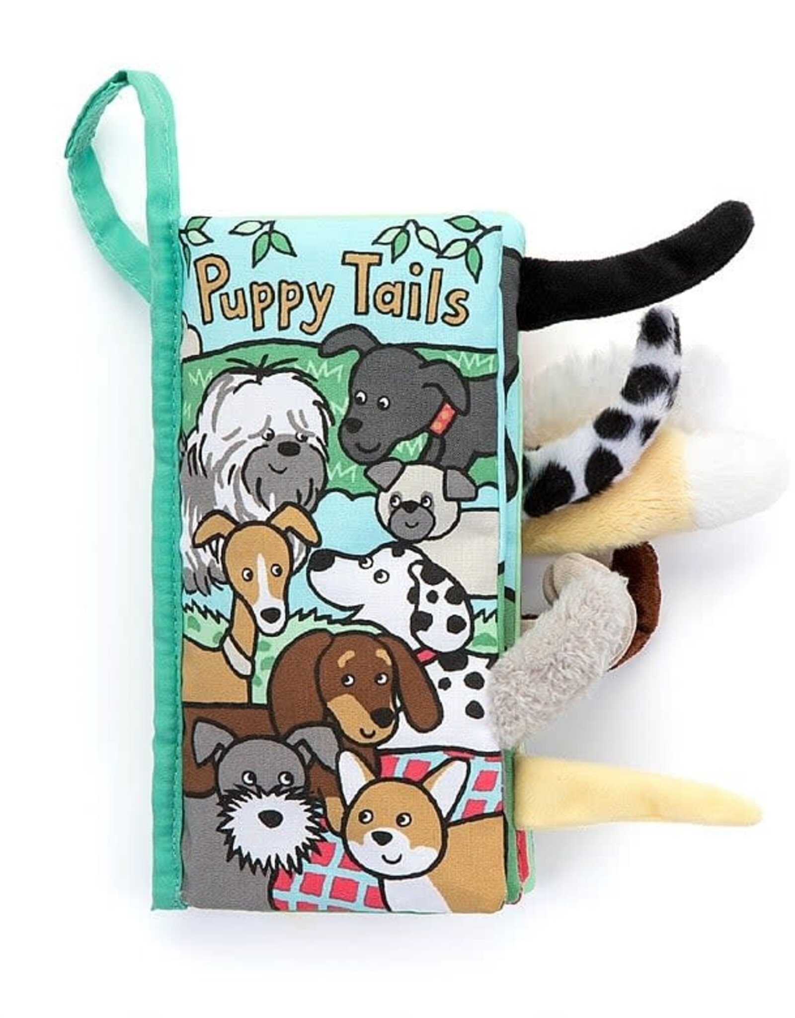 Jellycat Puppy Tails fabric book