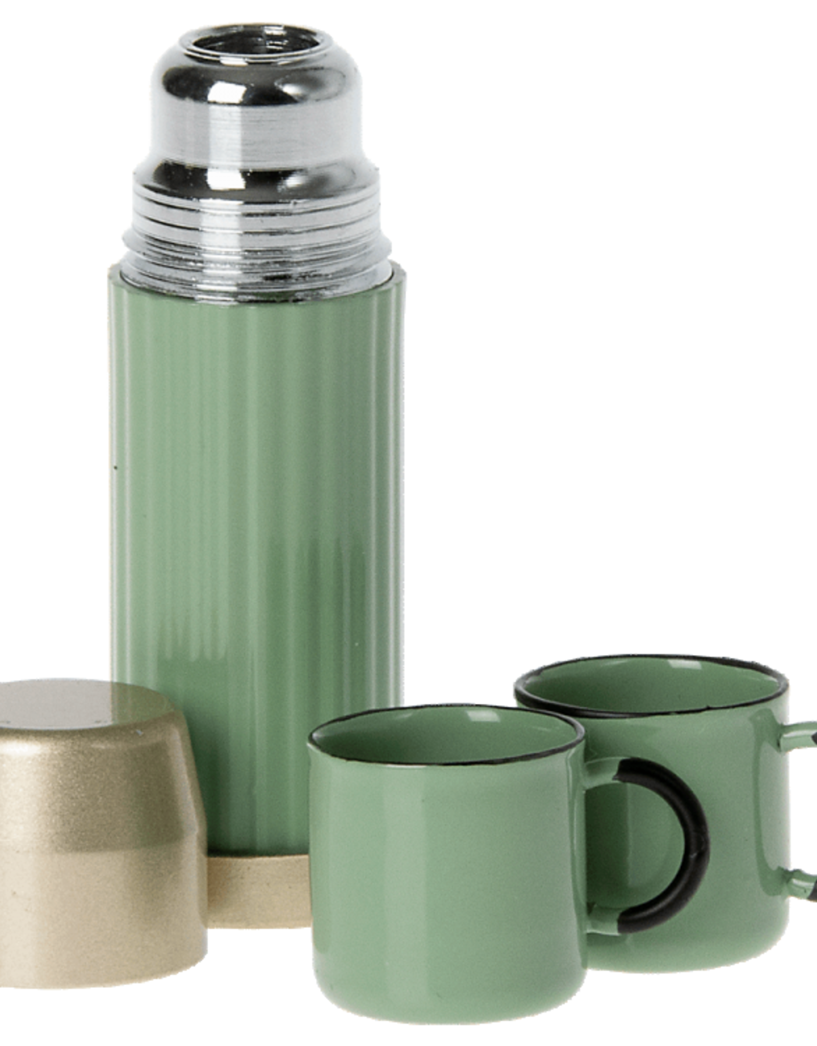 Maileg thermos and cups, mint