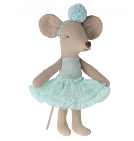 Maileg Ballerina Mouse, little sister, light mint