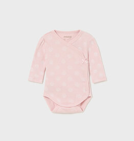 Mayoral Bodysuit, Pink w/White Flowers