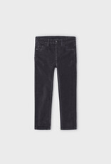 Mayoral Basic Slim Fit Cords, Charcoal
