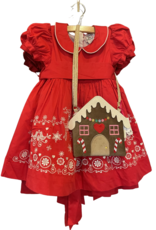 Danish Christmas Dress, Red & White