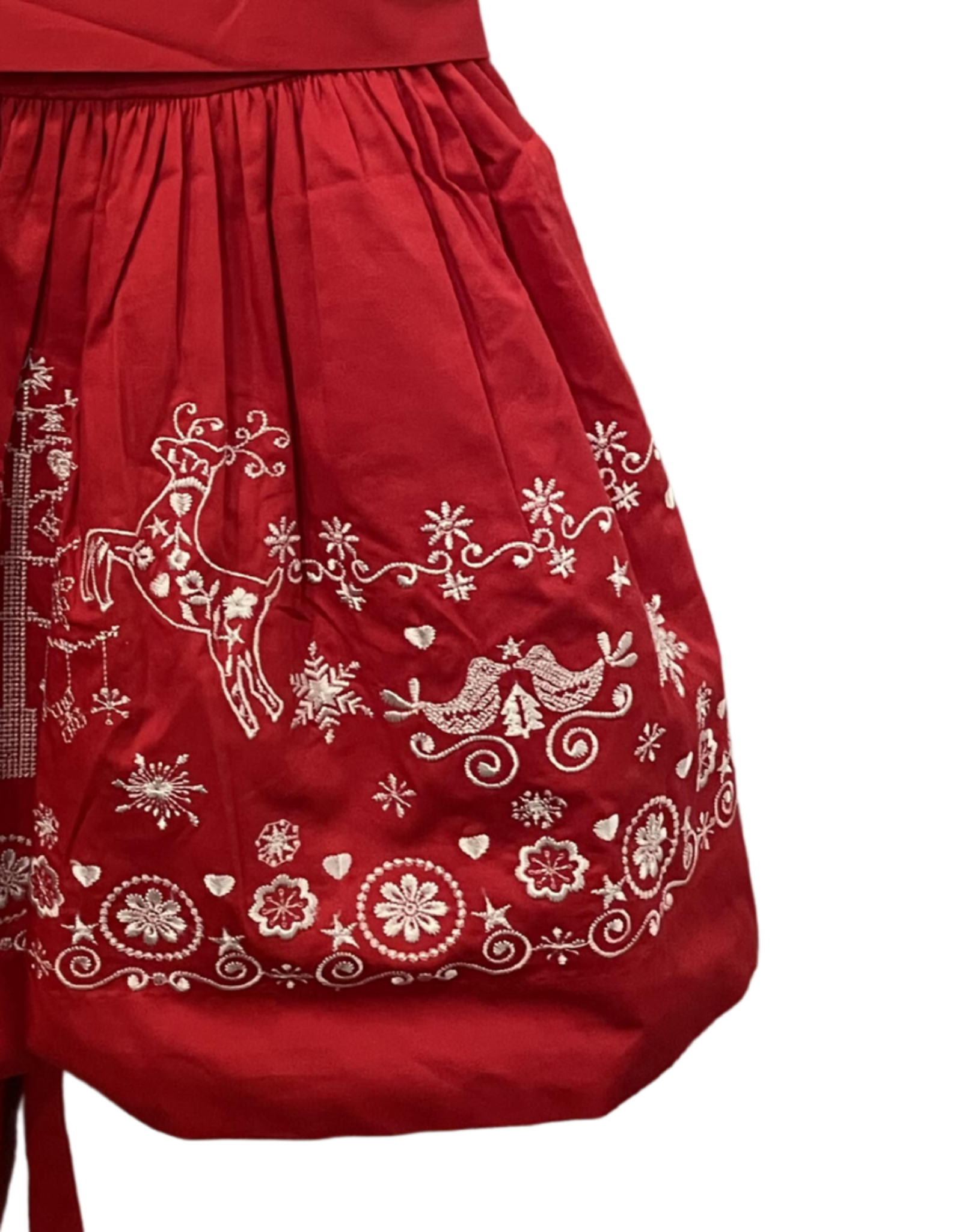 Danish Christmas Dress, Red & White