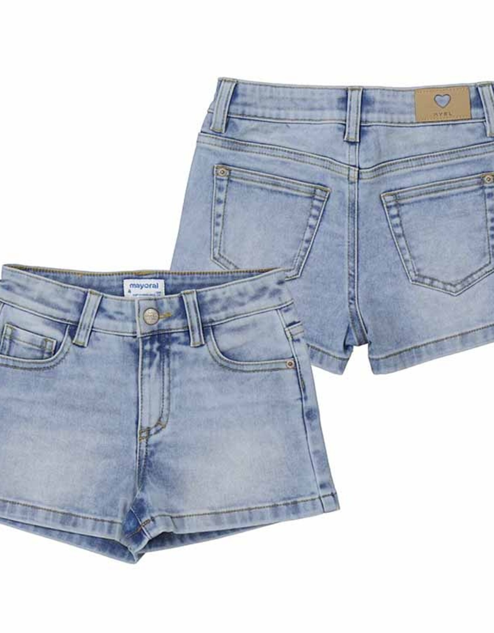 Mayoral Basic Denim Shorts, Light