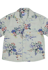 Mayoral SS Buttondown Shirt, Botanic, Green Floral