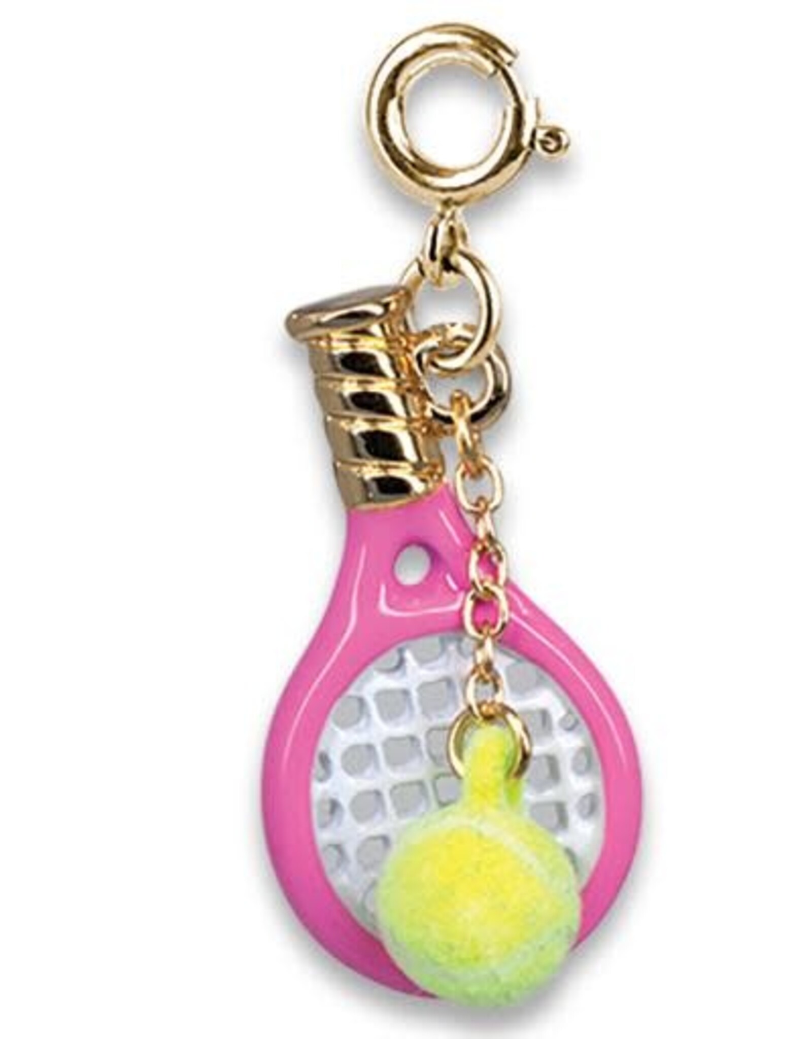 Charm It! Gold Tennis Raquet Charm