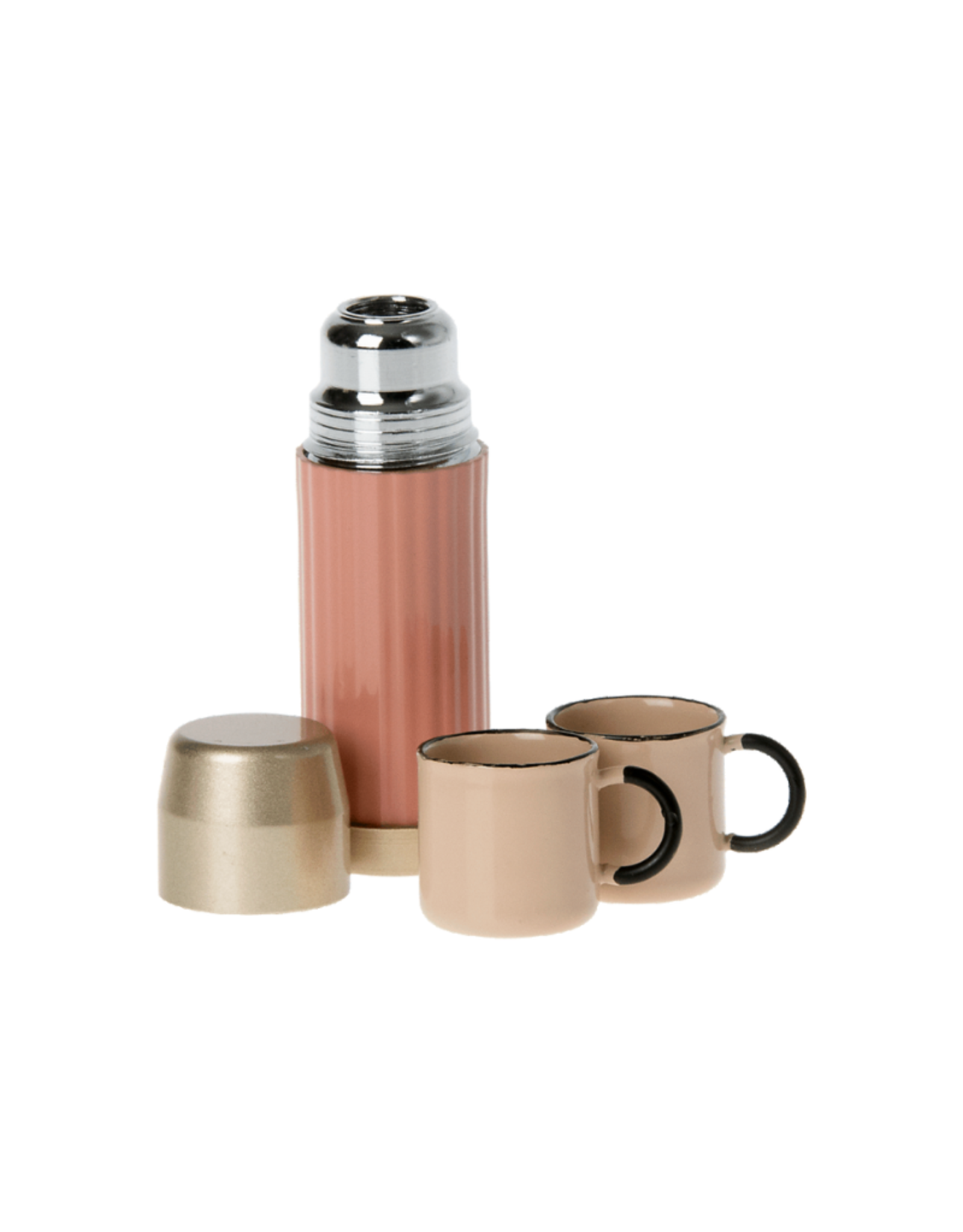 Maileg Thermos and Cups, Soft Coral