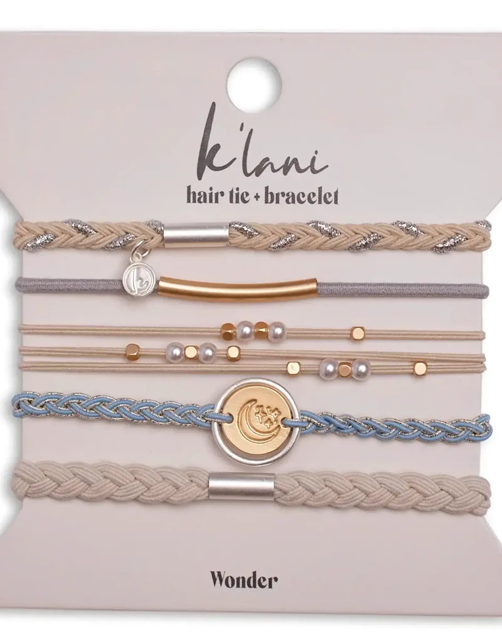 K'lani K'lani Hair Tie Bracelet Set, Wonder
