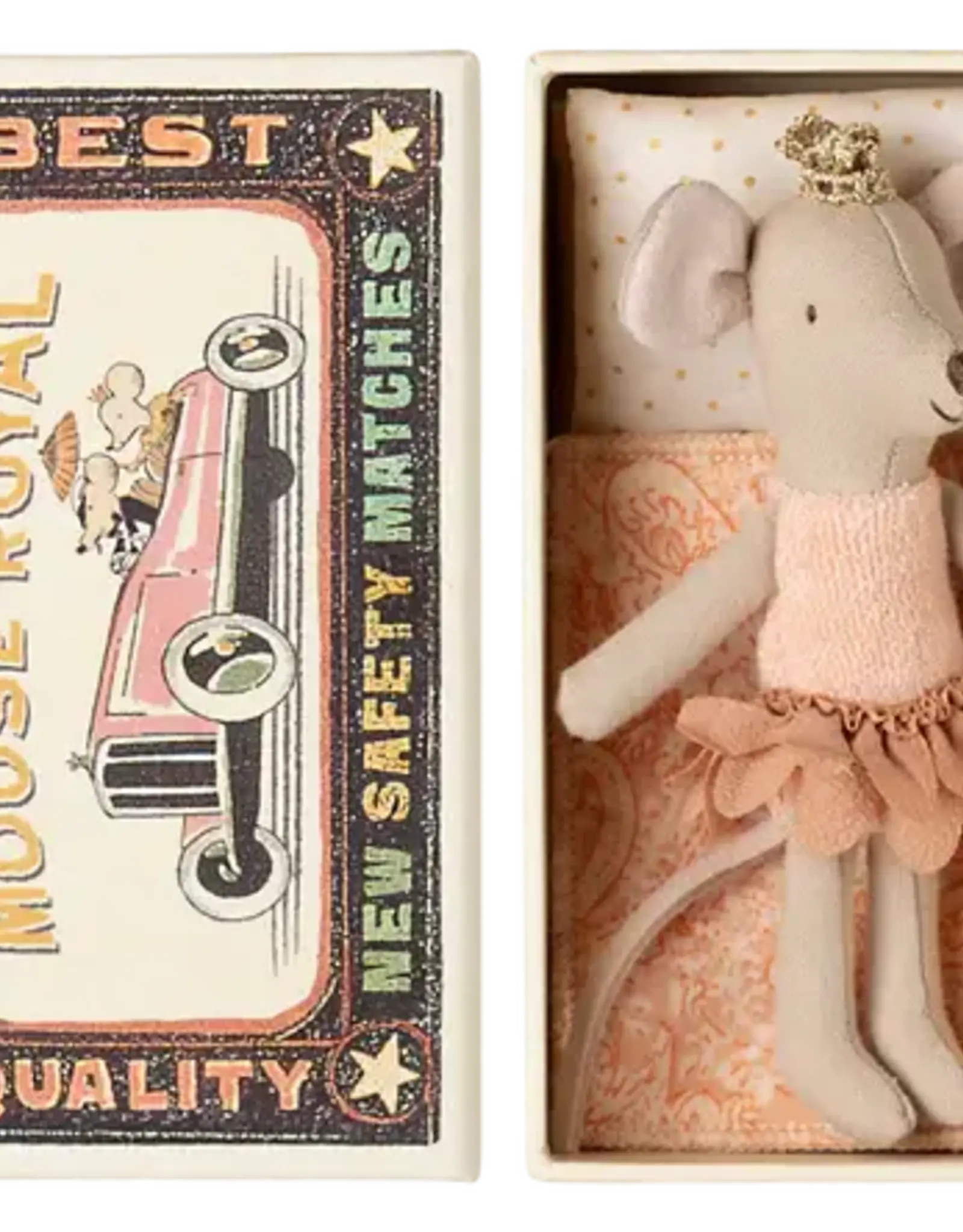 Maileg Princess Mouse in Matchbox