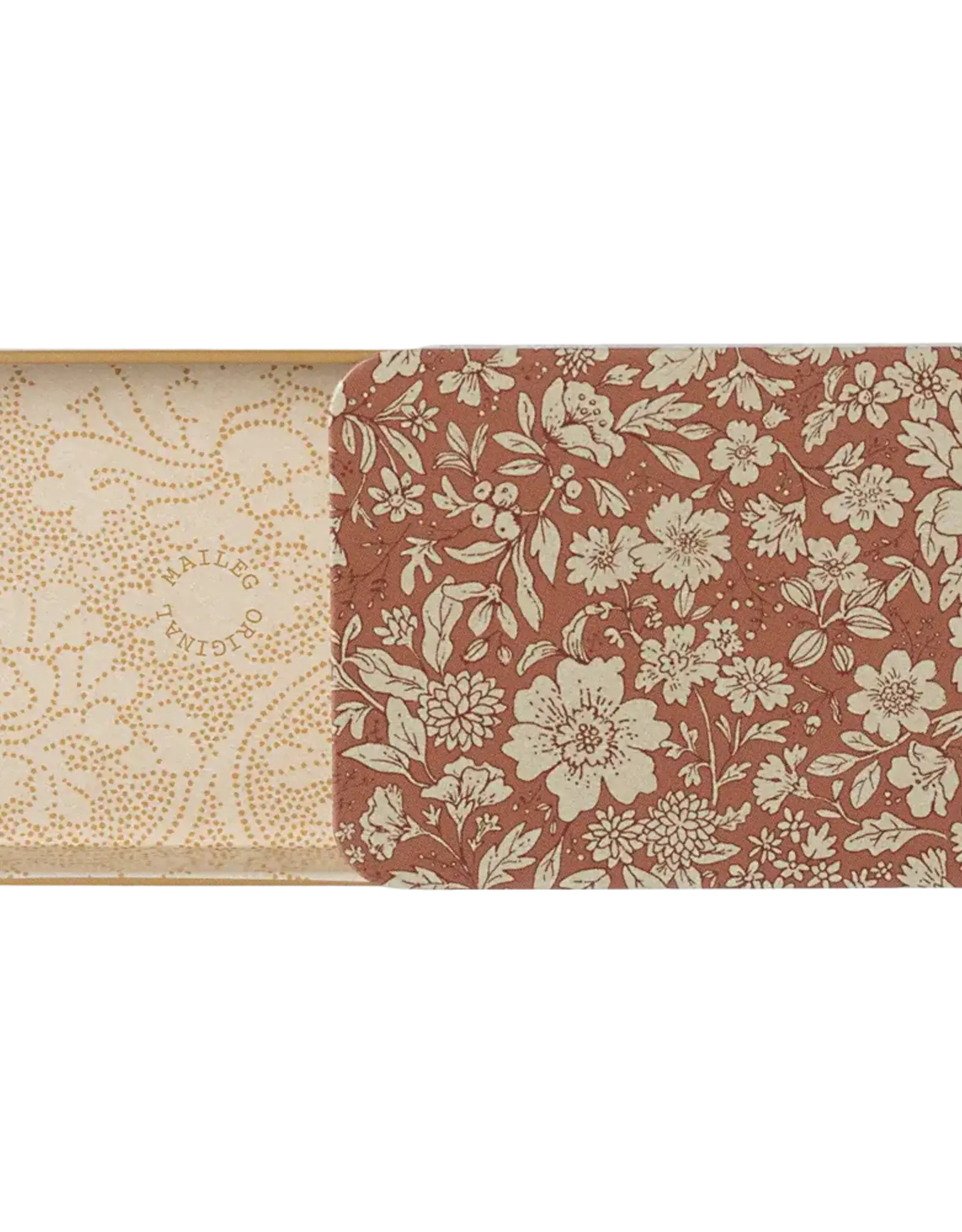 Maileg Metal Box w/Sliding Lid, Blossom Heather