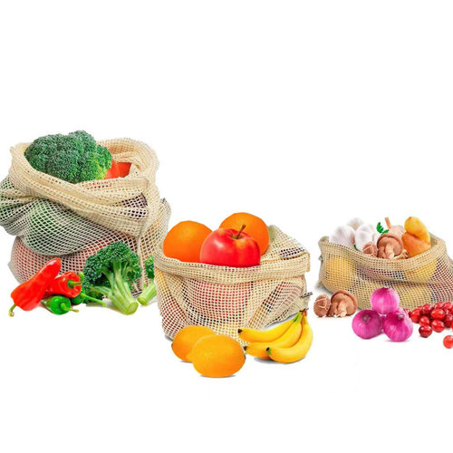 Danesco Cotton Mesh Produce Bag-Set of 3 SM/MED/LG