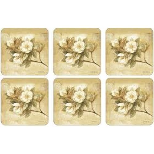 Pimpernel Coasters Sugar Magnolia Set of 6