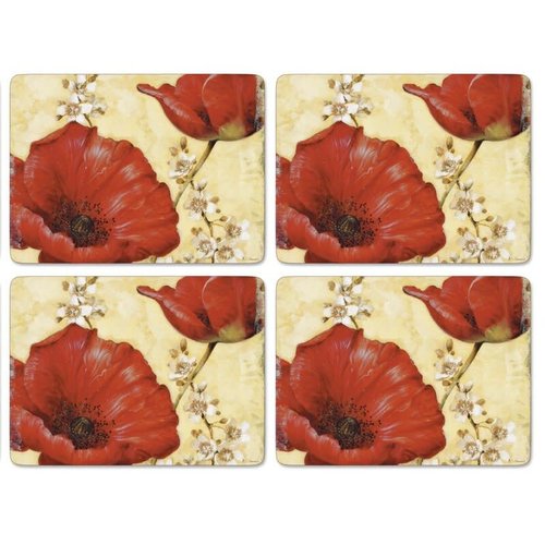 Pimpernel Placemats Poppy de Villeneuve Set/4 Pimpernel Placemats Poppy de Villeneuve Set/4