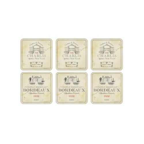 Pimpernel Coasters Vin De France Set of 6