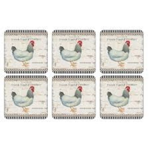 Pimpernel Coasters On The Farm/ Set of 6 Pimpernel Coasters On The Farm/ Set of 6