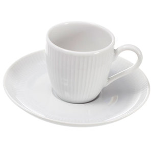 Pillivuyt Pillivuyt Plisse Espresso Cup With Saucer