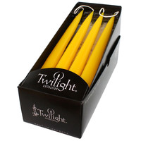 Danish Taper Short 10 inch Lemon Yellow