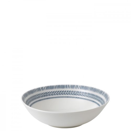 Royal Doulton ELLEN DEGENERES Bowl Cereal Cobalt Blue Chevron Royal Doulton ELLEN DEGENERES Bowl Cereal Cobalt Blue Chevron