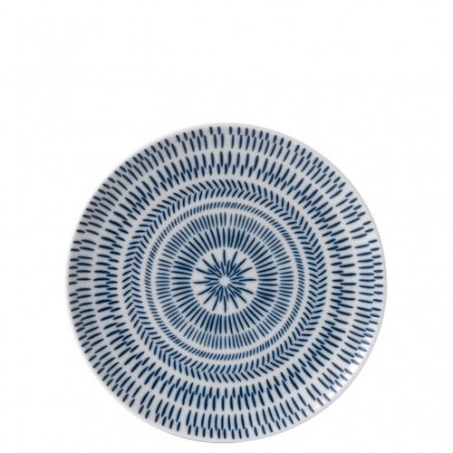 Royal Doulton ELLEN DEGENERES Plate Salad Cobalt Blue Chevron Royal Doulton ELLEN DEGENERES Plate Salad Cobalt Blue Chevron
