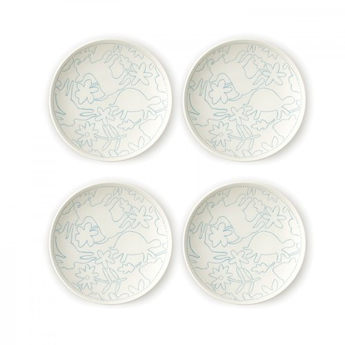 Royal Doulton ELLEN DEGENERES Polar Blue Plate 6” set/4 Royal Doulton ELLEN DEGENERES Polar Blue Plate 6” set/4