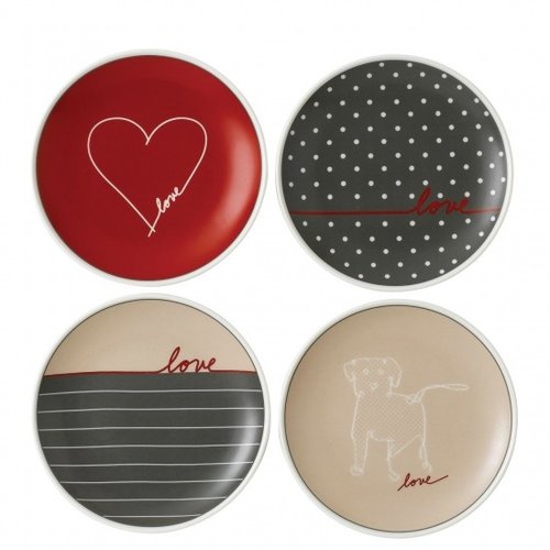 Royal Doulton ELLEN DEGENERES Mixed Signature Plate 6” set/4 Royal Doulton ELLEN DEGENERES Mixed Signature Plate 6” set/4