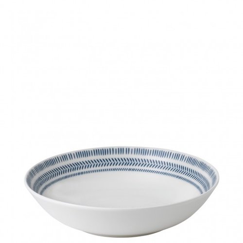 Royal Doulton ELLEN DEGENERES Pasta Bowl Cobalt Blue Chevron Royal Doulton ELLEN DEGENERES Pasta Bowl Cobalt Blue Chevron