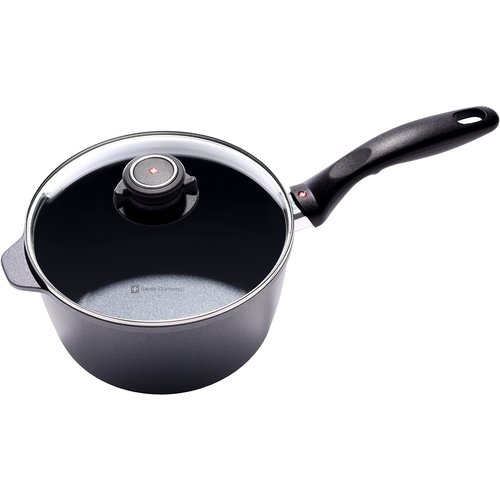 Swiss Made Brands USA SWISS DIAMOND Sauce Pan with Lid 8”/3 L. INDUCTION Swiss Made Brands USA SWISS DIAMOND Sauce Pan with Lid 8”/3 L. INDUCTION