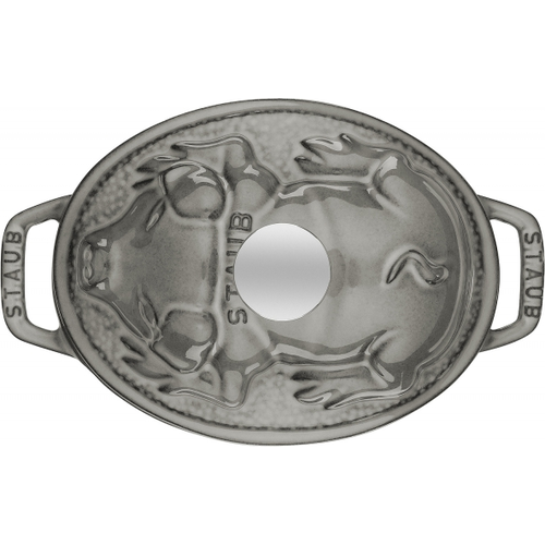 Staub Dutch Oven 1 Qt Piggy Grey Staub