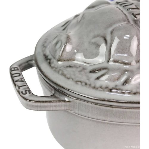 Staub Dutch Oven 1 Qt Piggy Grey Staub