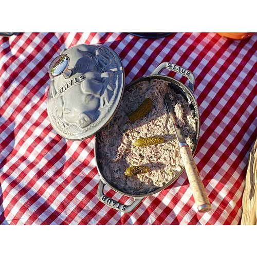 Staub Dutch Oven 1 Qt Piggy Grey Staub
