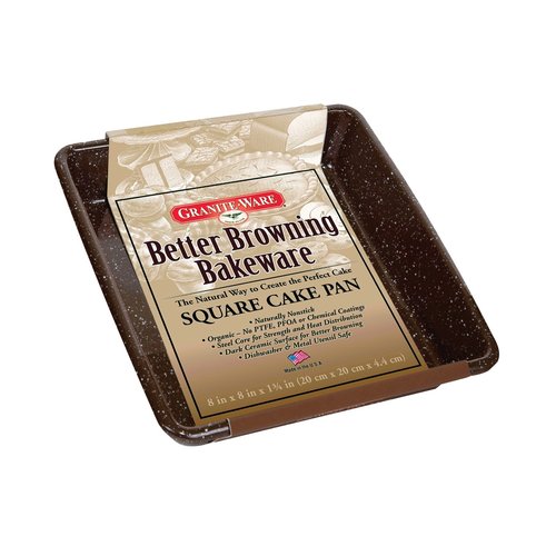 Graniteware BETTER BROWNING Square Cake Pan Square 8x8" Graniteware BETTER BROWNING Square Cake Pan Square 8x8"