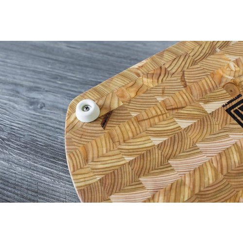 LARCH WOOD Larch Wood Curved End Cutting Board LARCH WOOD Larch Wood Curved End Cutting Board