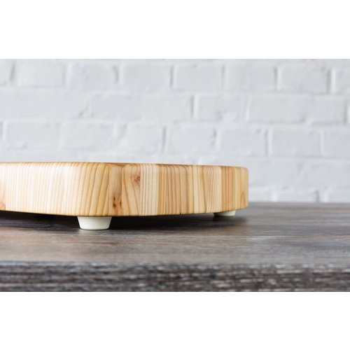 LARCH WOOD Larch Wood Curved End Cutting Board LARCH WOOD Larch Wood Curved End Cutting Board