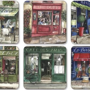 Pimpernel Coasters Cafe de Paris Set of 6