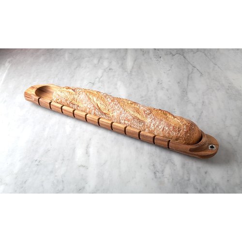 Ironwood Gourmet Baguette Miter Bread Server Acacia Wood
