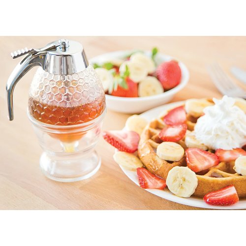 Fox Run Honey Syrup Dispenser Glass