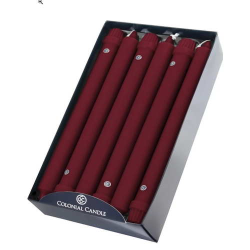 Colonial Candle COLONIAL Taper Candle 10” Trad.Cranberry Colonial Candle COLONIAL Taper Candle 10” Trad.Cranberry