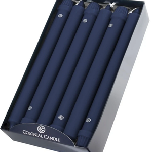 Premier Gift COLONIAL Taper Candle 10” Indigo Blue