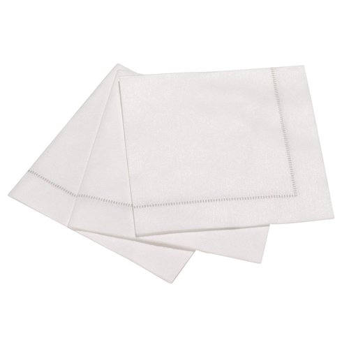 David Shaw Tableware Cocktail Napkin Hemstitch Silver Grey 20 pc David Shaw Tableware Cocktail Napkin Hemstitch Silver Grey 20 pc