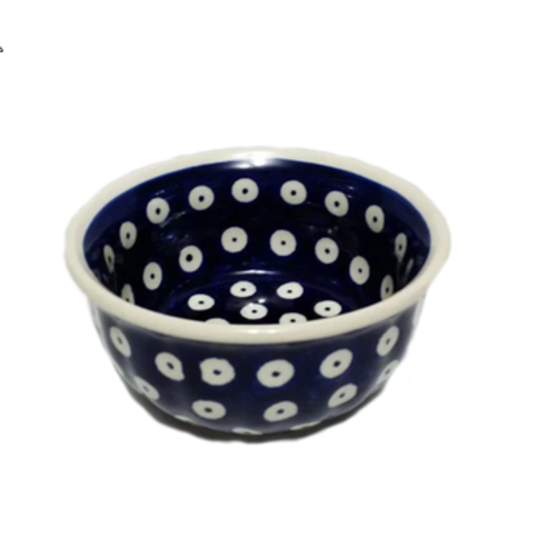 Polish Pottery Bowl 4.5” POLKA DOT Polish Pottery Bowl 4.5” POLKA DOT