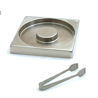 SWISSMAR STAINLESS STEEL GLASS RIMMER WITH GARNISHING TOOL