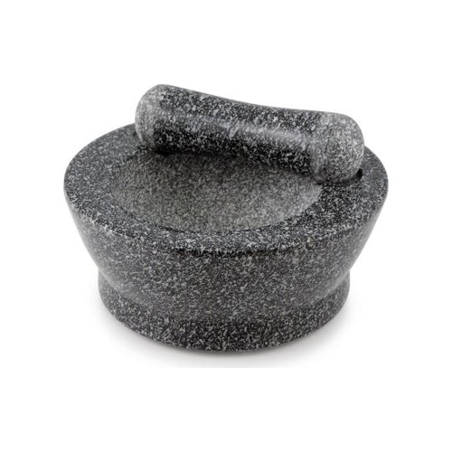 Swissmar SWISSMAR SAGE MORTAR & PESTLE GRANITE BLACK /TWO TONE PESTLE REST Swissmar SWISSMAR SAGE MORTAR & PESTLE GRANITE BLACK /TWO TONE PESTLE REST