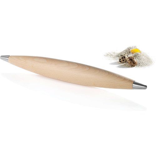 Nuance NUANCE ROLLING PIN BEECHWOOD & S/S Nuance NUANCE ROLLING PIN BEECHWOOD & S/S