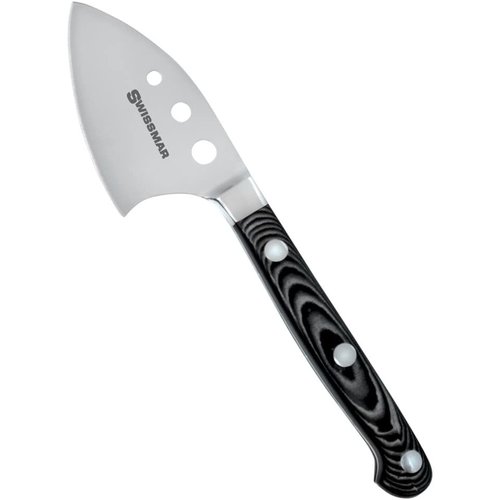 Swissmar Cheese Knife Hard Cheeses MICARTA BLACK HANDLE Swissmar Cheese Knife Hard Cheeses MICARTA BLACK HANDLE