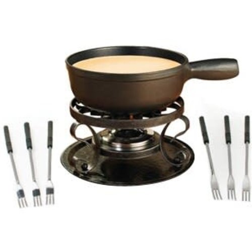 Swissmar FONDUE LUGANO 9 PCS. BLACK MATTE CAST IRON Swissmar FONDUE LUGANO 9 PCS. BLACK MATTE CAST IRON